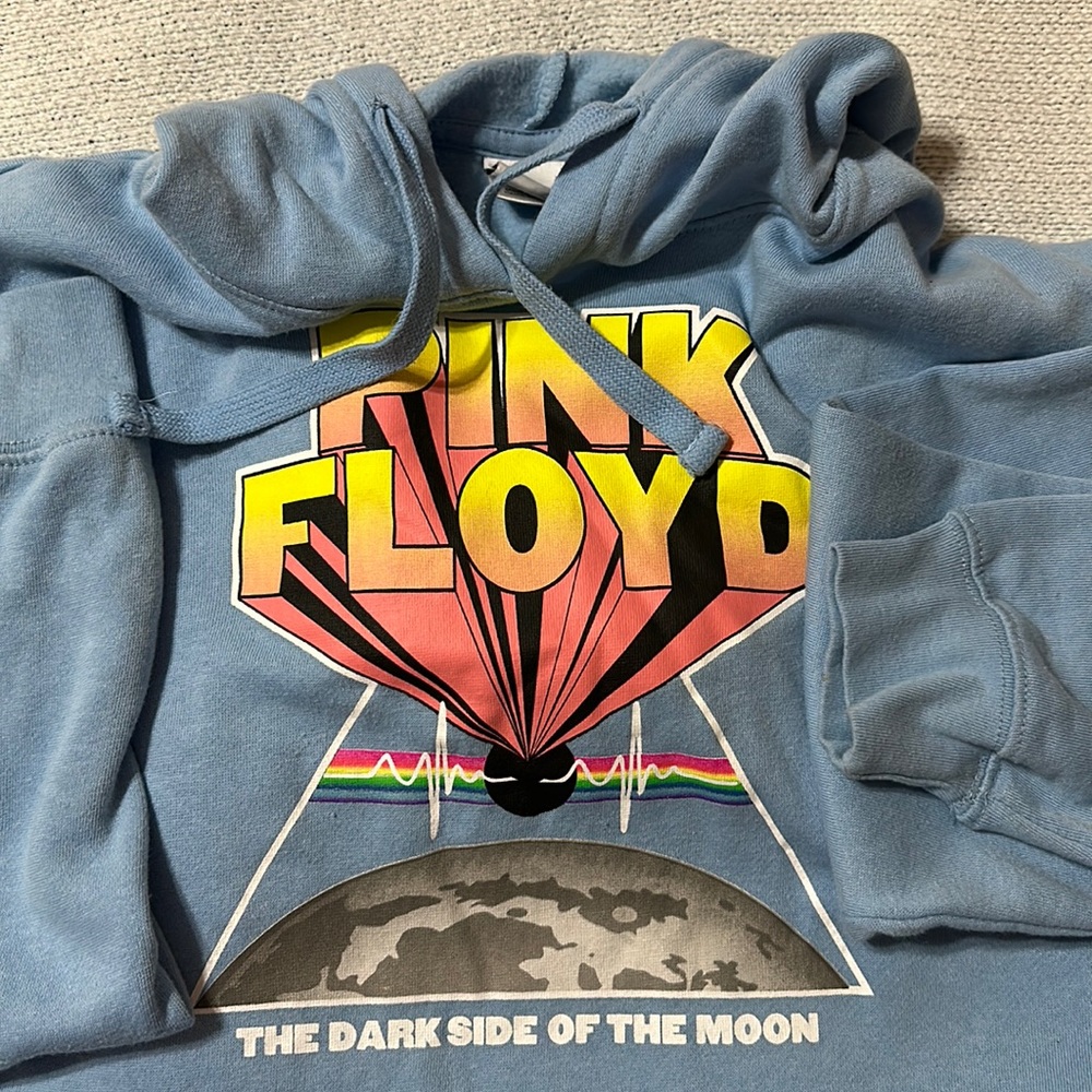 Light Blue Hoodie - Pink Floyd